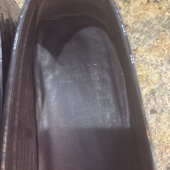 Stuart Weitzman Patent leather Tassel Loafer size 7 Black - Picture 6 of 15
